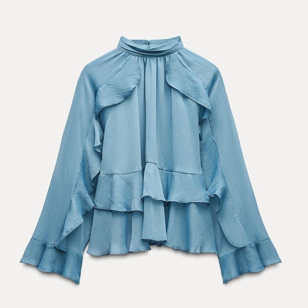 Zara ruffle blouse - Picture 2 of 5